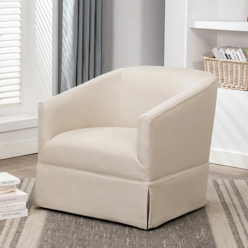 Fauteuil pivotant en tissu Elayne de Greyson Living