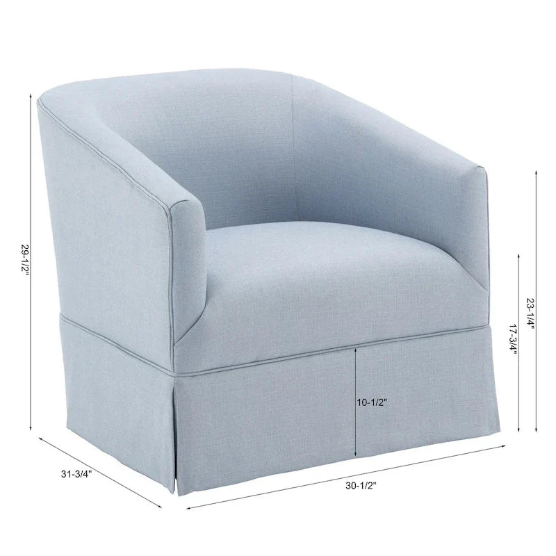 Fauteuil pivotant en tissu Elayne de Greyson Living