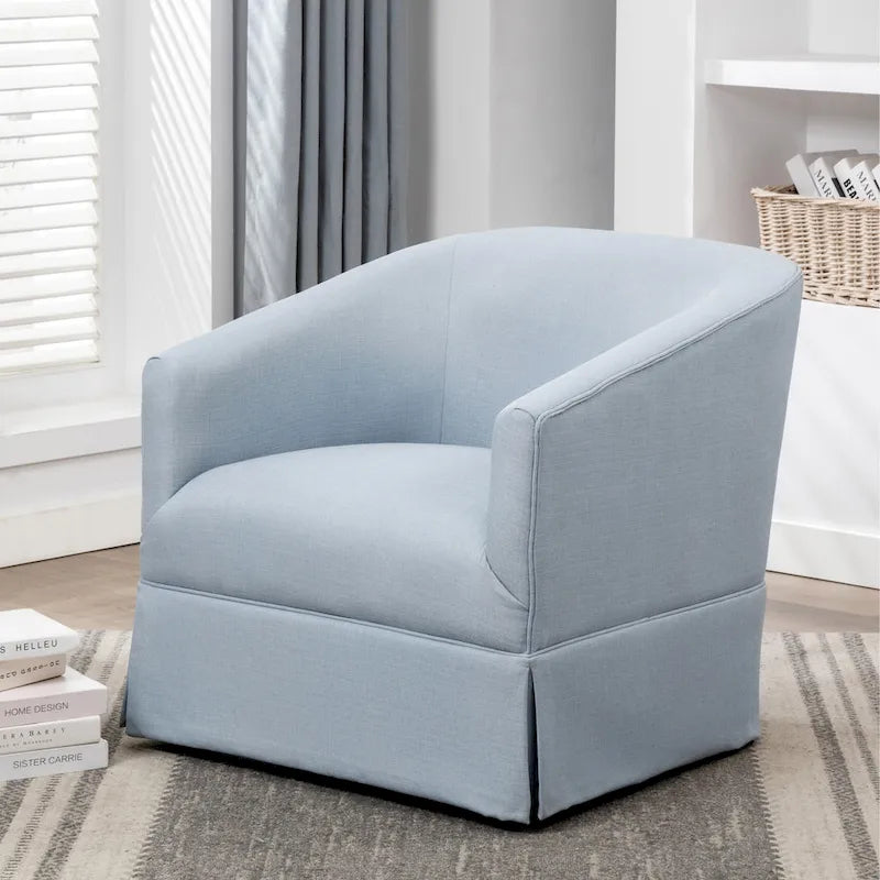 Fauteuil pivotant en tissu Elayne de Greyson Living