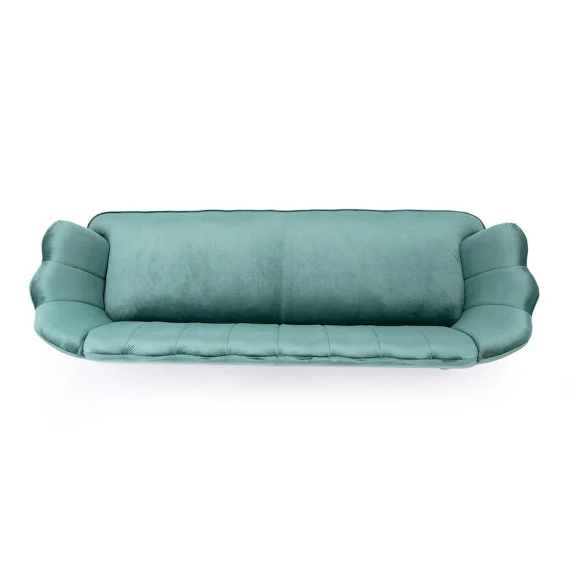 Canapé 3 places Reitz Glam Velvet Shell de Christopher Knight Home - 76,25 L x 29,25 l x 33,50 H