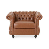 Fauteuil de club traditionnel Chesterfield Silverdale par Christopher Knight Home