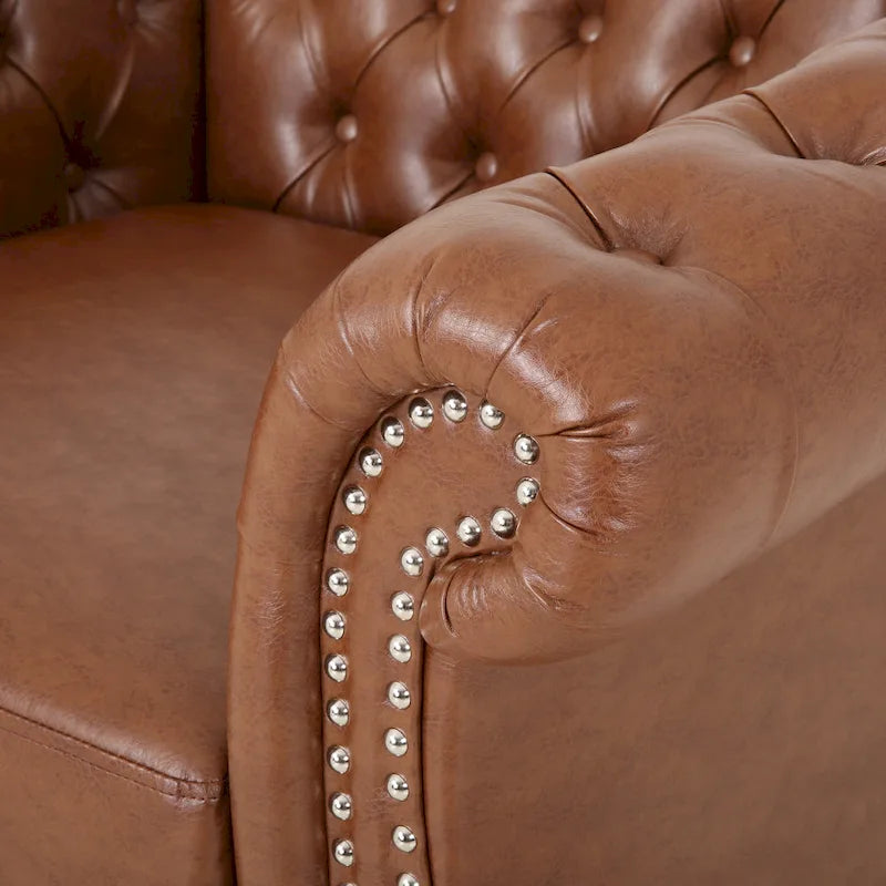 Fauteuil de club traditionnel Chesterfield Silverdale par Christopher Knight Home