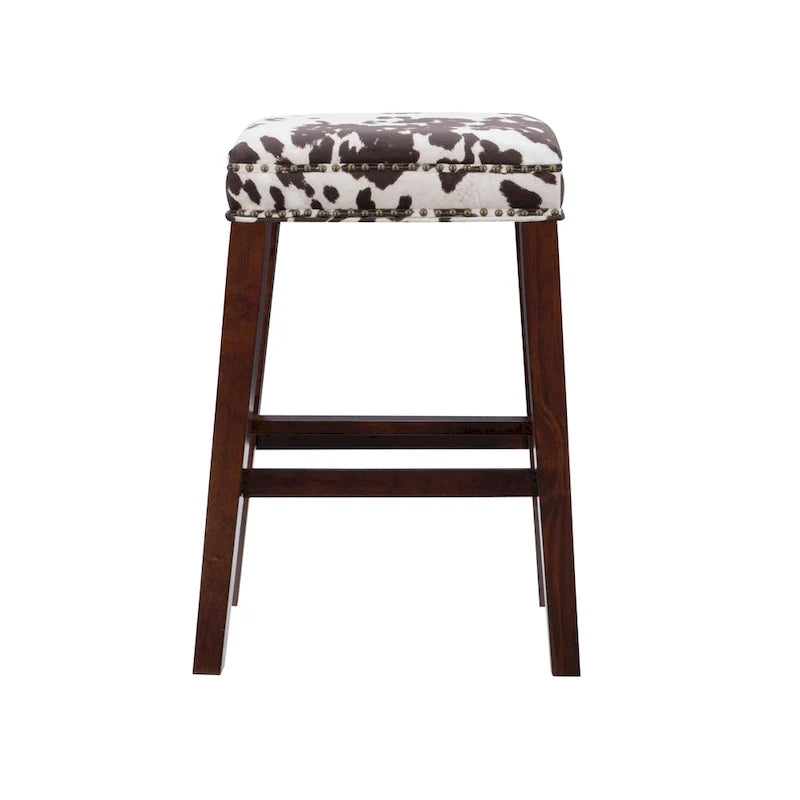 Tabouret de bar imprimé vache Ian Brown