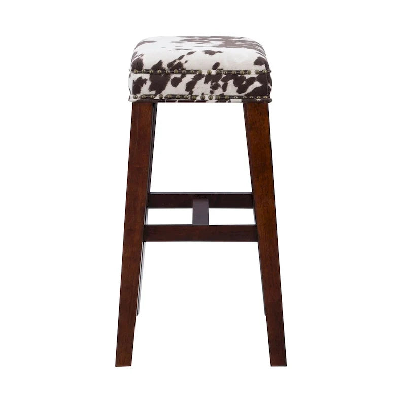 Tabouret de bar imprimé vache Ian Brown