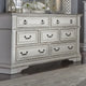 Commode 7 tiroirs The Gray Barn Abbey Park marron vieilli et blanc antique