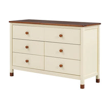Commode de rangement en bois pour chambre d'enfant avec 6 tiroirs