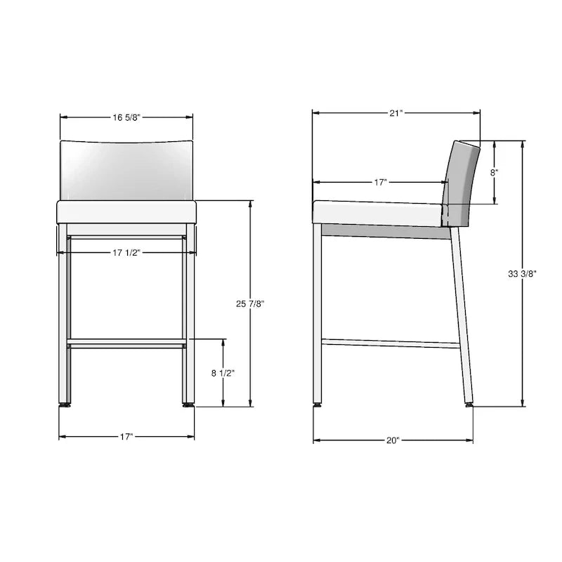 Tabouret de comptoir Fairfield par Amisco