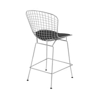 Tabouret de comptoir en fil de chrome du milieu du siècle (Lot de 2) - N/A