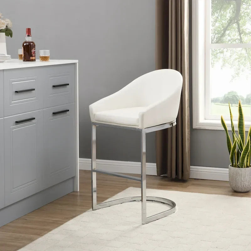Tabouret de comptoir rembourré Siena 26 pouces