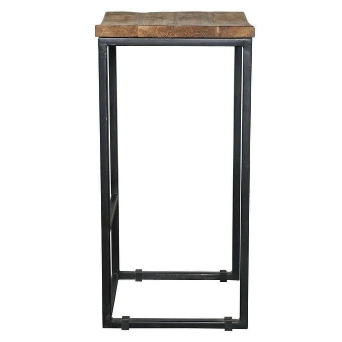 Tabouret sans dossier en bois et fer Jarrell de Carbon Loft