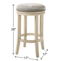 Tabouret de bar pivotant à 360° hauteur comptoir 66 cm NewRidge Home Victoria