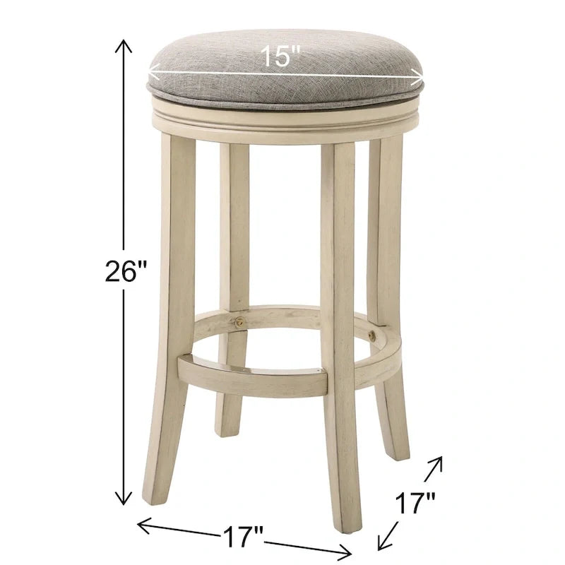 Tabouret de bar pivotant à 360° hauteur comptoir 66 cm NewRidge Home Victoria