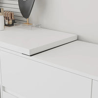 Commode et bureau rotatifs Timechee Home, commode 6 tiroirs, coiffeuse maquillage