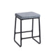 Porthos Home Selma, lot de 2 tabourets de comptoir, cuir PU, pieds en fer