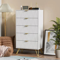 Commode tour de rangement 5 tiroirs, organisateur de chambre