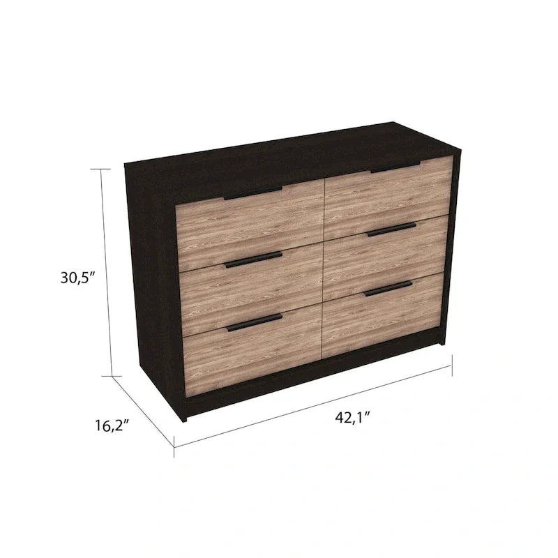 Commode à tiroirs coulissants et à poignées Marion de FM Furniture, quatre tiroirs
