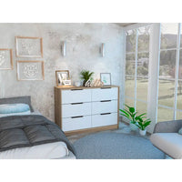 Commode à tiroirs coulissants et à poignées Marion de FM Furniture, quatre tiroirs