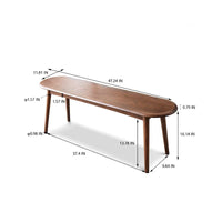 Banc en bois de chêne naturel