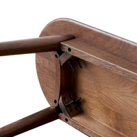 Banc en bois de chêne naturel