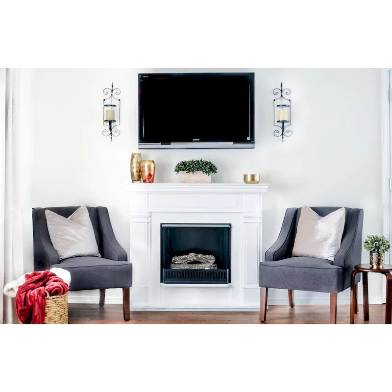 Fauteuil d'appoint en velours Porch & Den Lyric