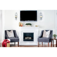 Fauteuil d'appoint en velours Porch & Den Lyric