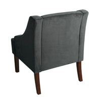 Fauteuil d'appoint en velours Porch & Den Lyric