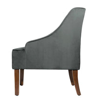 Fauteuil d'appoint en velours Porch & Den Lyric