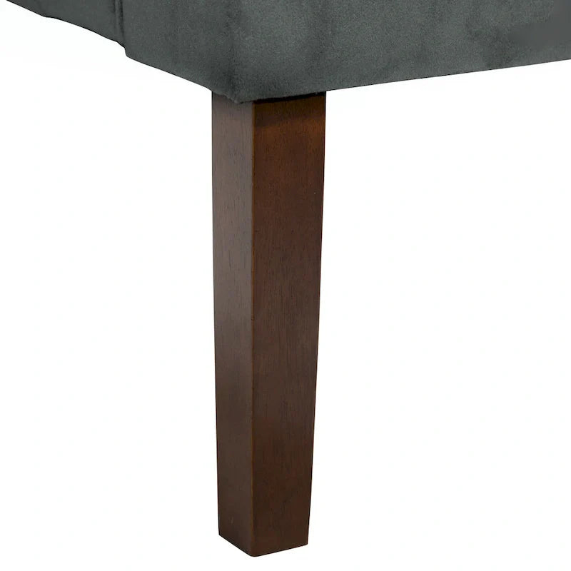 Fauteuil d'appoint en velours Porch & Den Lyric