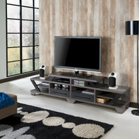 Meuble TV étagère ouverte à niveaux DH BASIC Modern Gray 82 par Denhour
