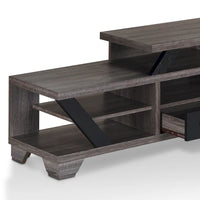 Meuble TV étagère ouverte à niveaux DH BASIC Modern Gray 82 par Denhour