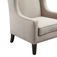 Fauteuil à oreilles en lin Madison Park Weston