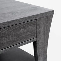 Table d'appoint à rangement évasée moderne gris DH BASIC de Denhour