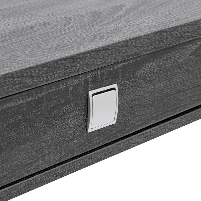 Table d'appoint à rangement évasée moderne gris DH BASIC de Denhour