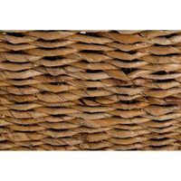 Banc en abaca naturel tressé avec coussin par East at Main