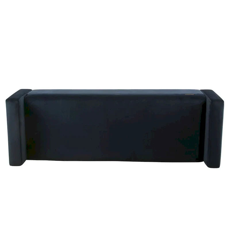 Carson Carrington Hamn banc de rangement en velours - bleu marine foncé