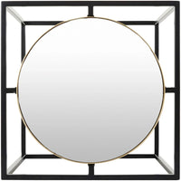 Tables d'appoint gigognes avec miroir Karley - 53,34H x 53,34L x 53,34P cm, 48,26H x 48,26L x 48,26P cm