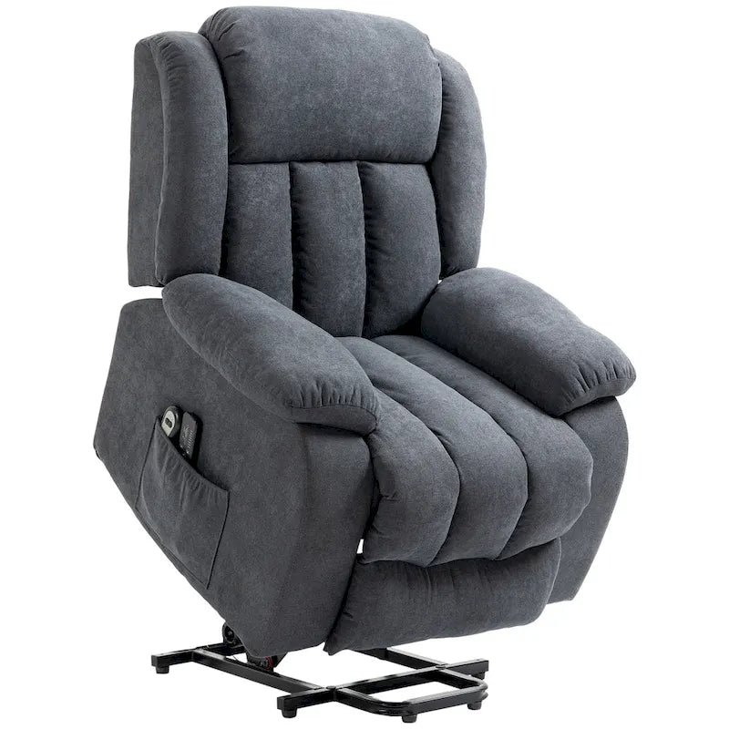 Fauteuil Élévateur Inclinable HOMCOM pour Personnes Âgées Grand et Large avec Massage