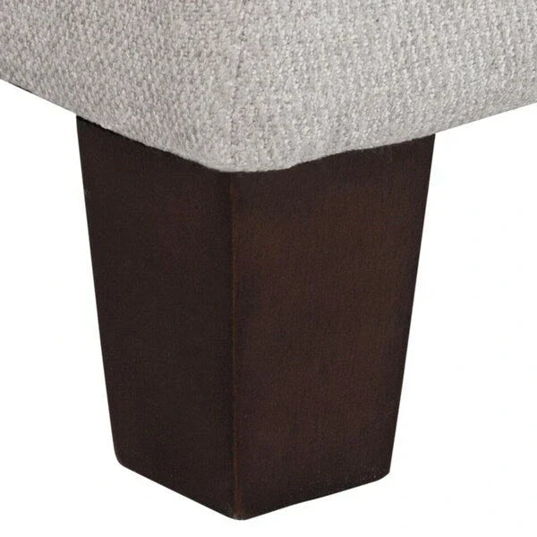 Banc de rangement capitonné Copper Grove Muir, frêne argenté
