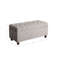 Banc de rangement capitonné Copper Grove Muir, frêne argenté