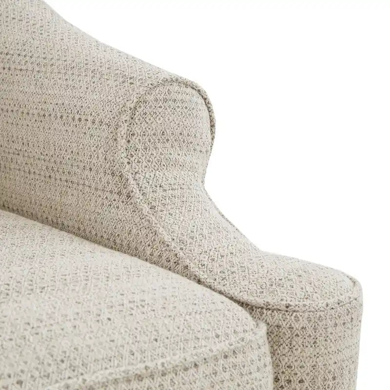 Madison Park Benton Fauteuil coulissant pivotant 360 degrés tan