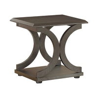 Table d'appoint en C couleur Cappuccino