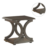 Table d'appoint en C couleur Cappuccino