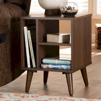 Table d'appoint moderne en noyer Carson Carrington Bankekind