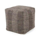 Bowmont pouf cube en coton fabrique main par Christopher Knight Home
