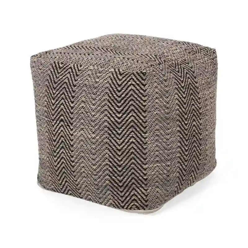 Bowmont pouf cube en coton fabrique main par Christopher Knight Home