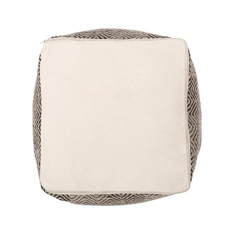 Bowmont pouf cube en coton fabrique main par Christopher Knight Home