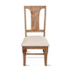 Chaises de salle à manger Pengrove en bois de manguier rembourrées, lot de 2 - N/A