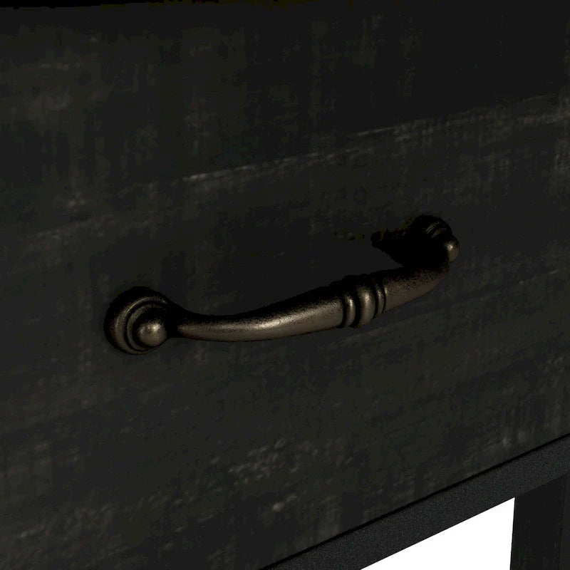 Console à 3 étagères ouvertes en chêne noir DH BASIC Farmhouse de 47 po par Denhour