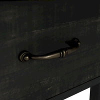 Console à 3 étagères ouvertes en chêne noir DH BASIC Farmhouse de 47 po par Denhour