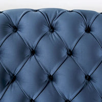 Ensemble Canapé 2 Pièces Adeben Transitionnel en Tissu Bleu Capitonné avec Clous Décoratifs par Furniture of America